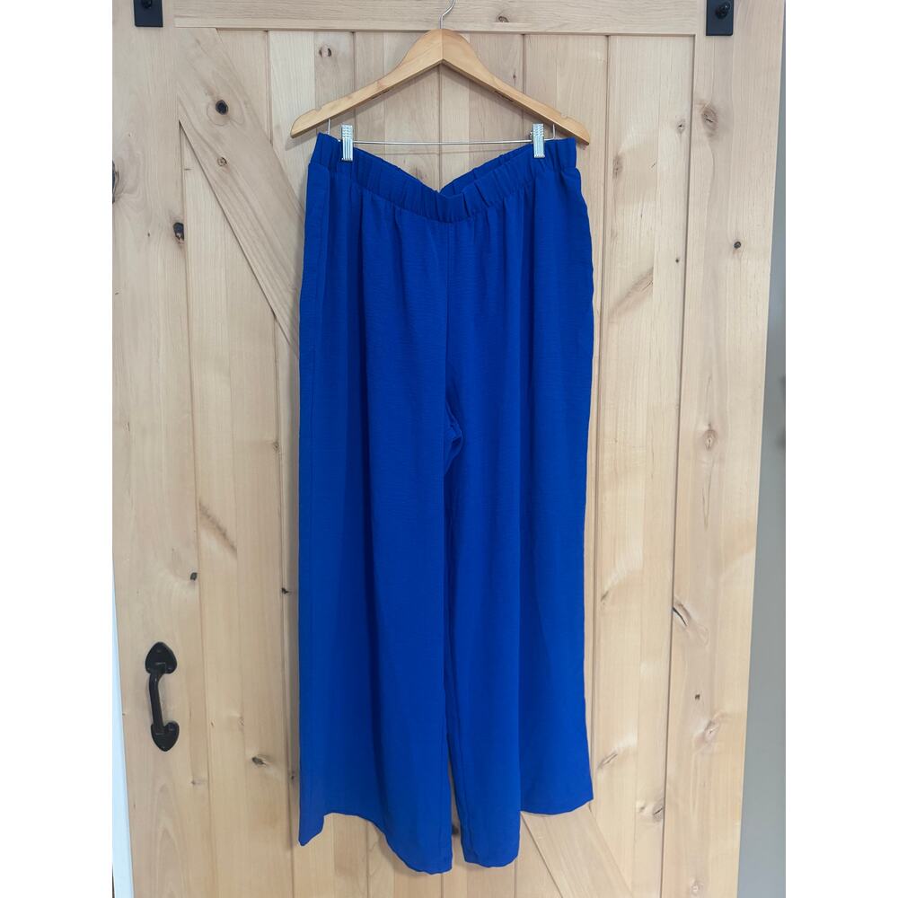 LulaRoe | NWT Jojo Straight Leg Pull-On Pant in Royal Blue | Size 2XL (20-22)